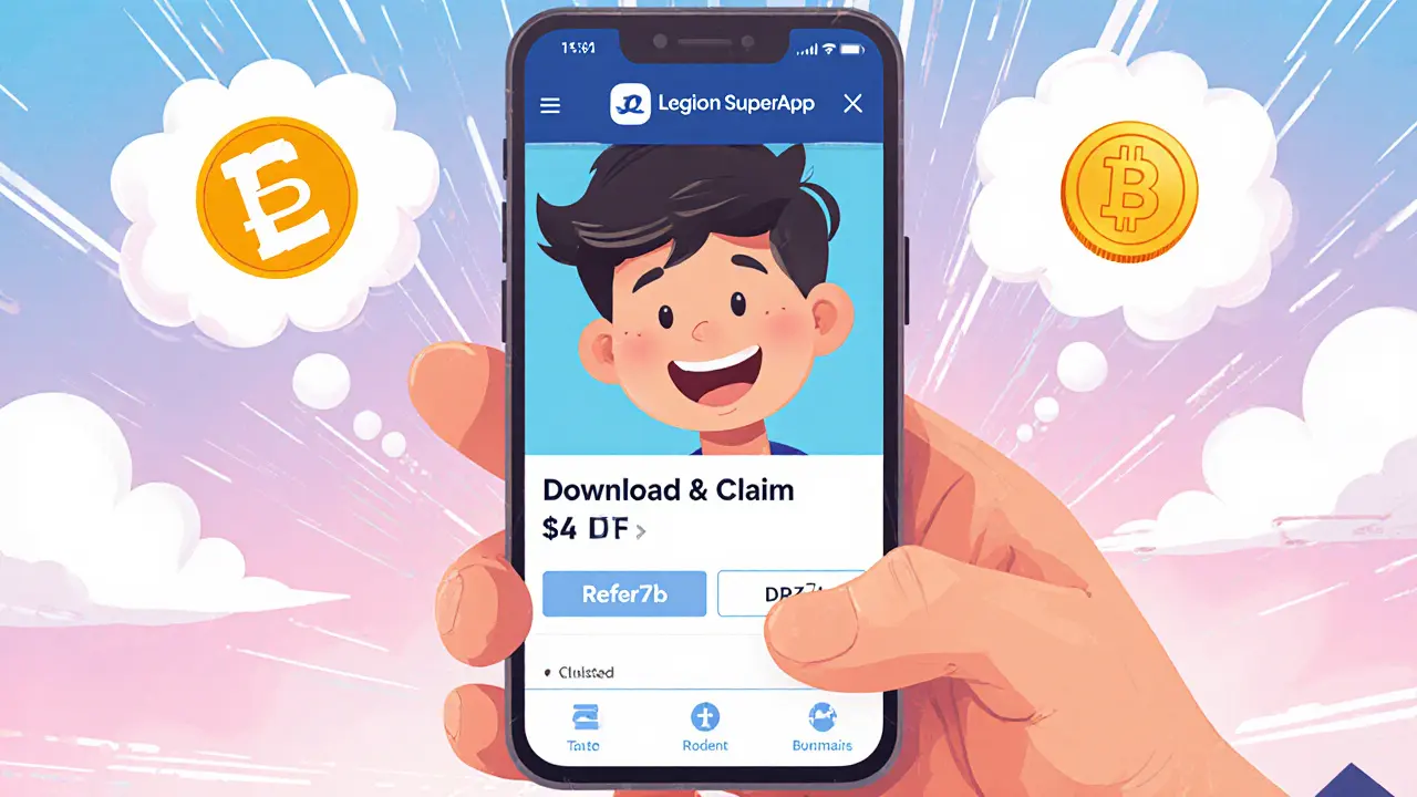Legion SuperApp (LGX) Airdrop Details: How to Claim, Referral Rewards & Token Value