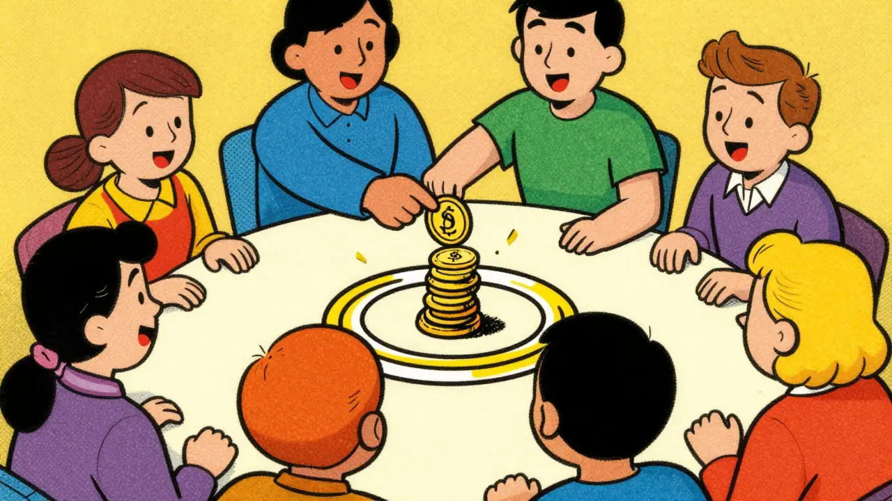 Monero ring signature technique with multiple figures obscuring sender identity