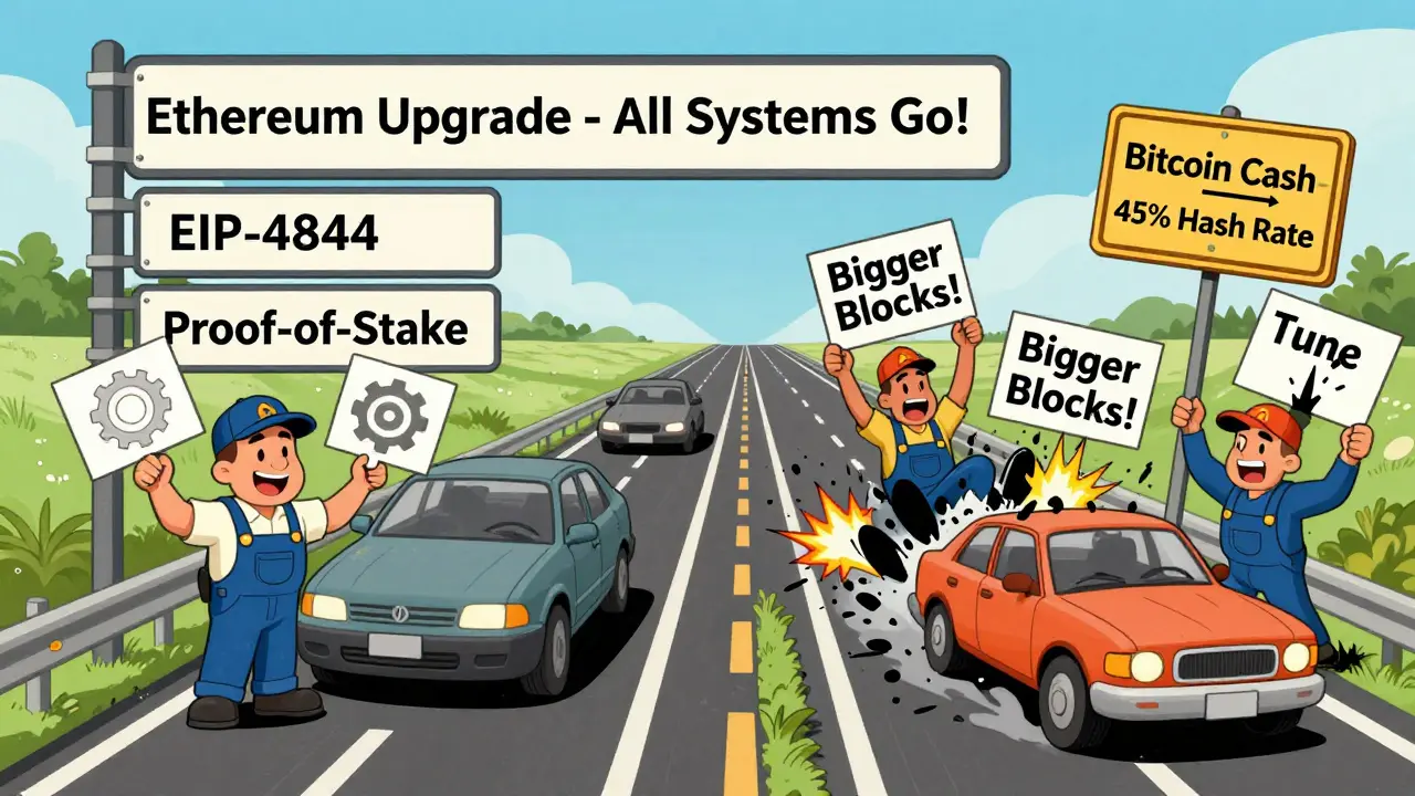 Understanding Contentious vs Planned Forks in Blockchain