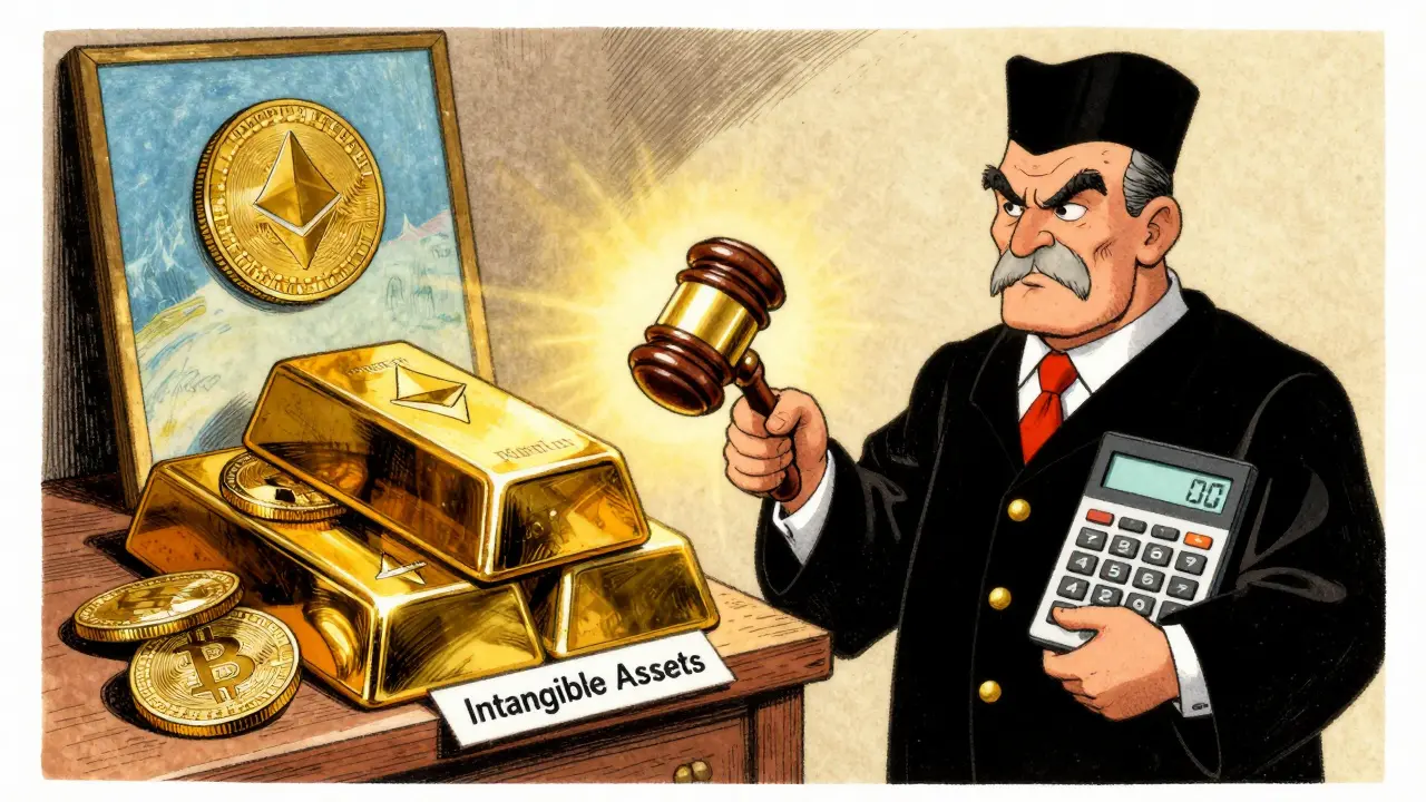 Crypto coins depicted as property assets under legal scrutiny