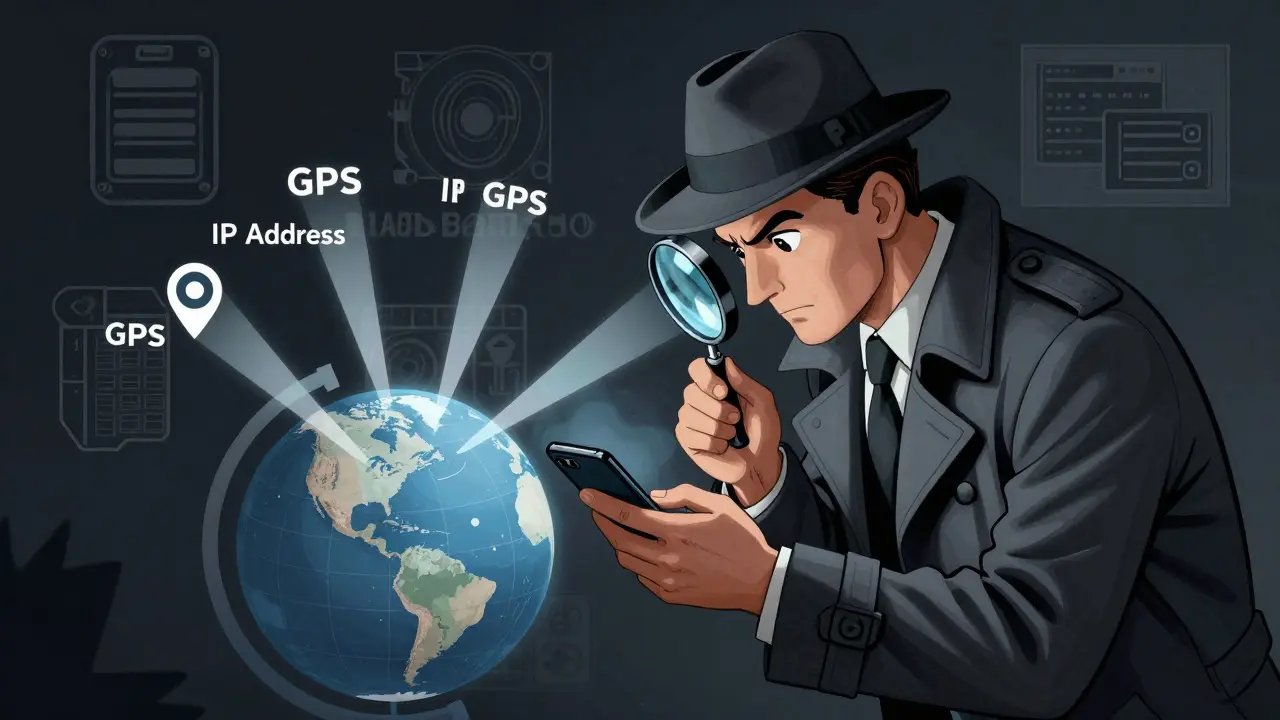 Detective tracking user location via phone data