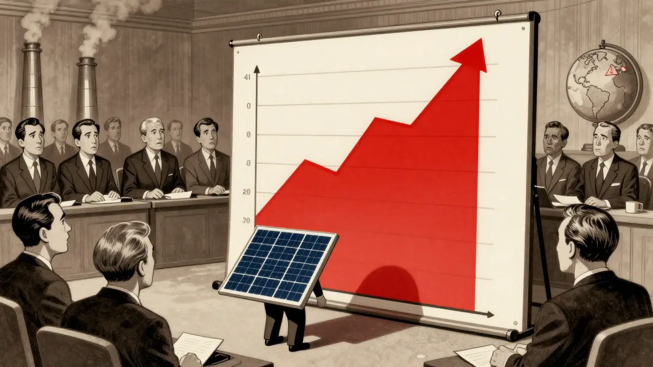 Politicians debating crypto energy use and renewable impact