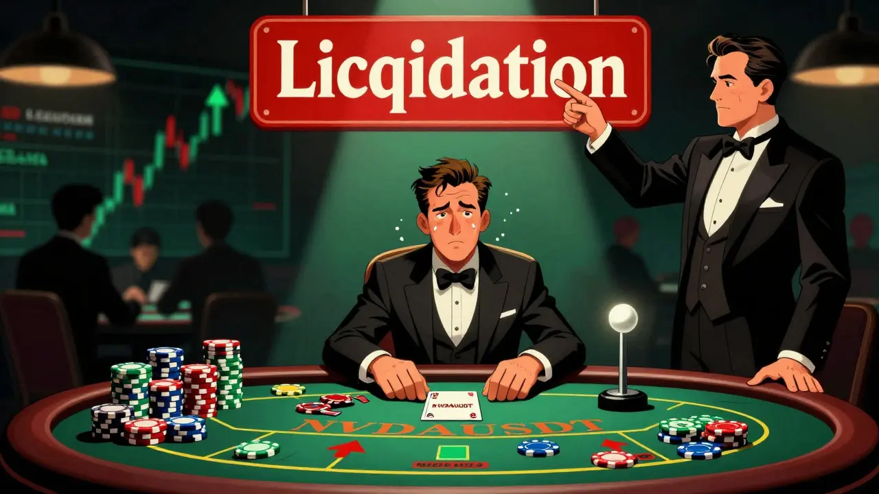 Trader risking liquidation on leveraged NVIDIA derivative contract