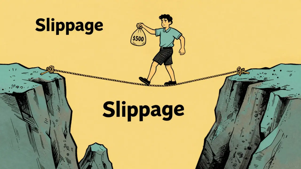 Trader risking slippage on thin liquidity