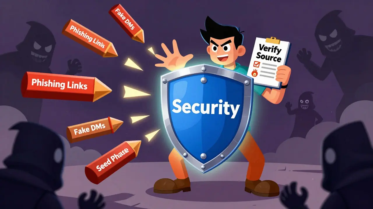 User blocking phishing attacks with security shield