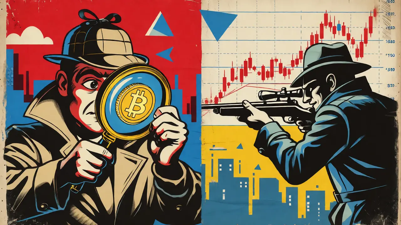 Cartoon comparison of fundamental vs technical analysis approaches
